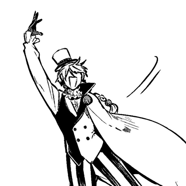 A picure of Nikolai Gogol from Bungo Stray Dogs swaying